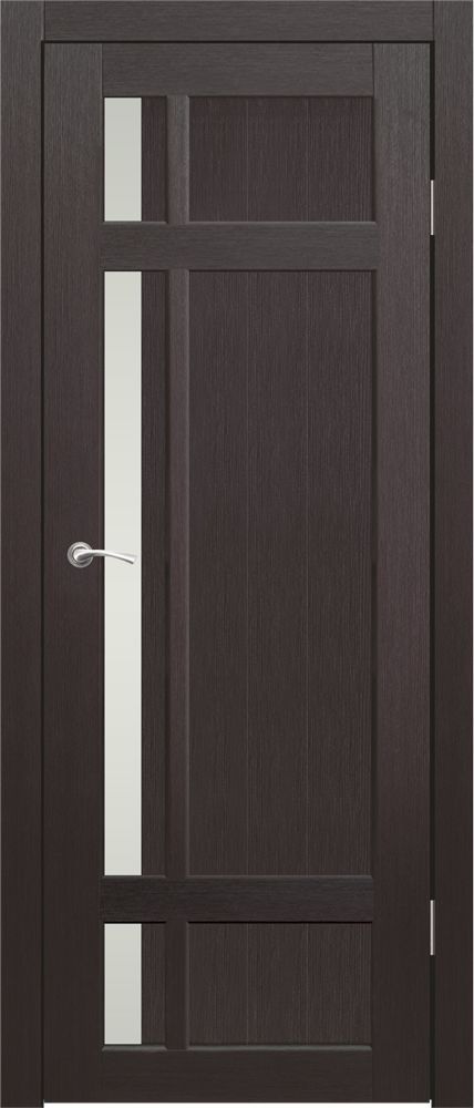 Полотно дверное остекленное Эко-шпон Шервуд, Н 2100*1050 Бетон серый, стекло матовое