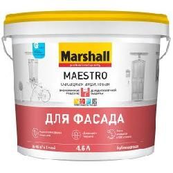 Краска Marshall Maestro Фасадная Акриловая глуб/мат BW 4,5л
