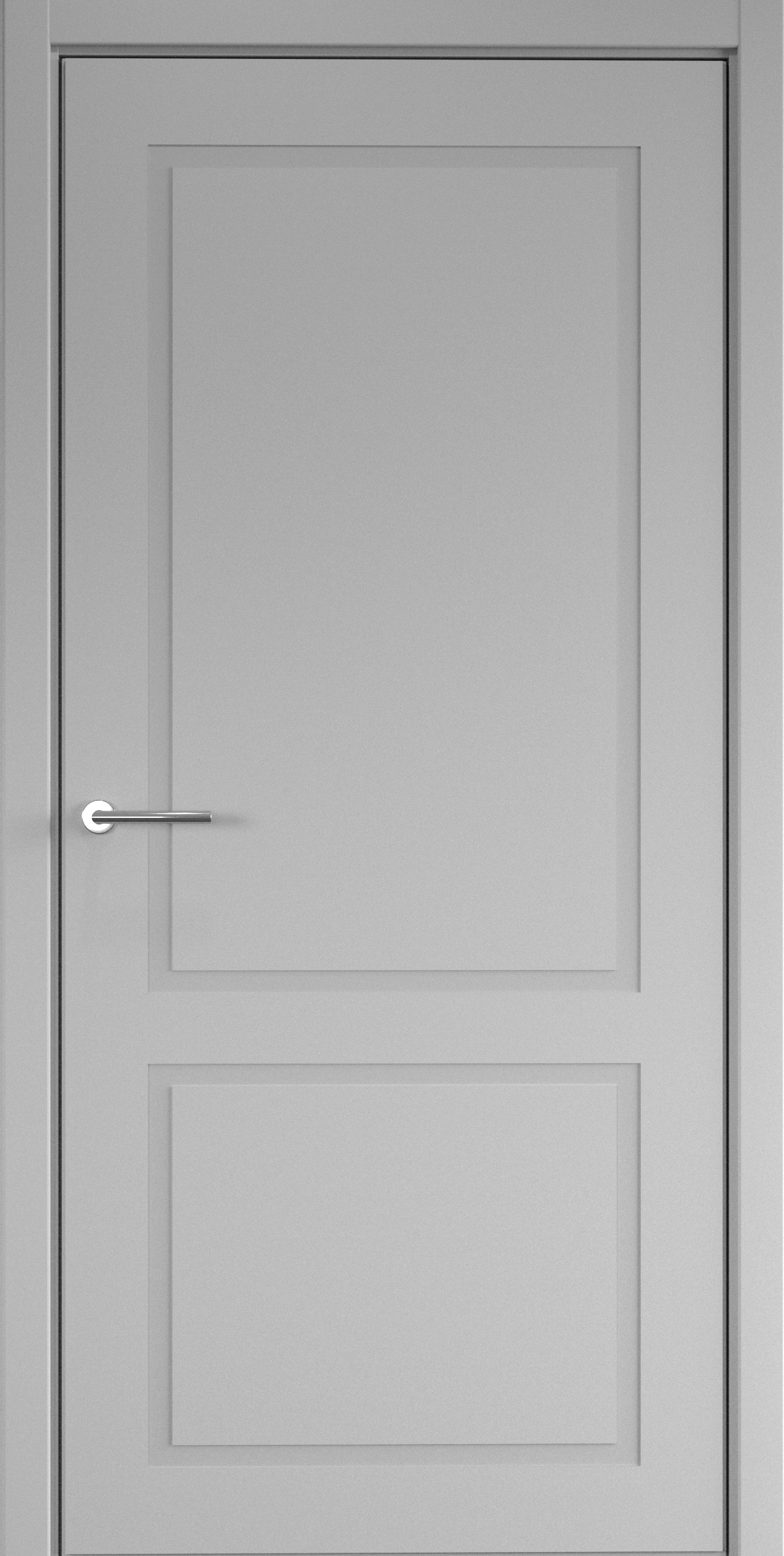 Полотно дверное глухое СХЕМА Эмаль-1 ПГ Эмаль НеоКлассика-2 600 серый (защелка маг.)