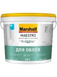 Краска Marshall Maestro Интерьерная Классика для обоев и стен глуб/мат BW 4,5л