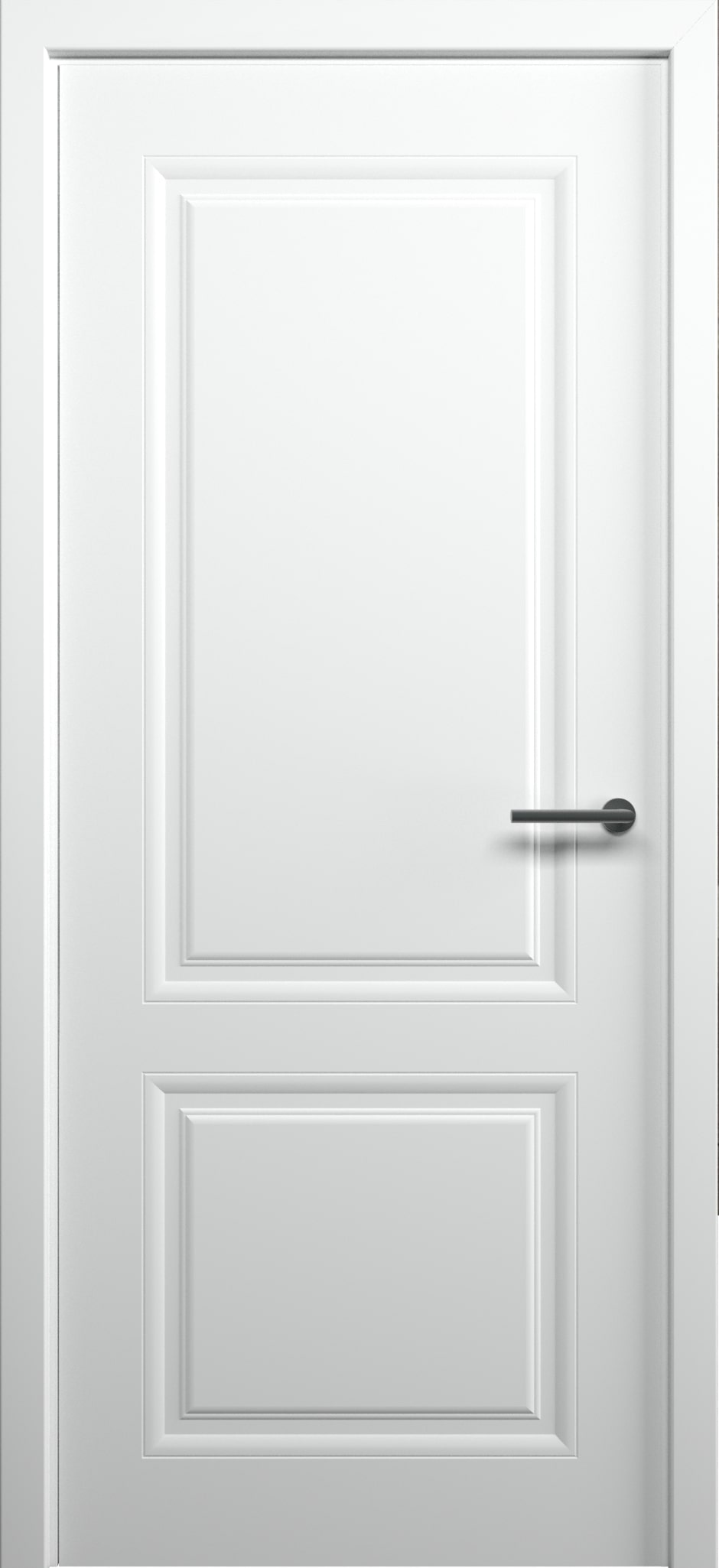 Полотно дверное глухое СХЕМА Эмаль-2, ПГ Стиль-1 600 белый (без замка)