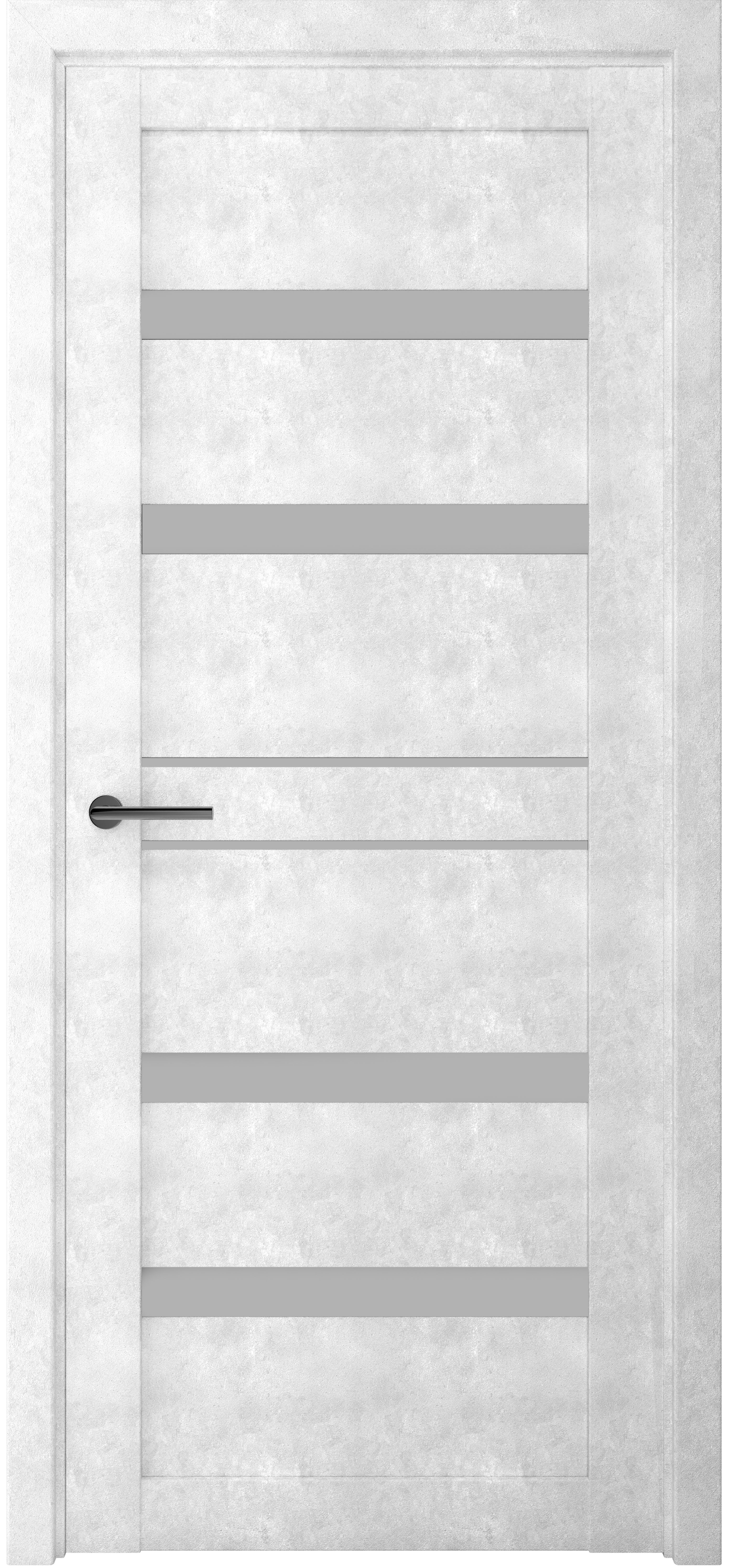 Полотно дверное остекленное Бетон Дрезден 700 светлый, стекло матовое