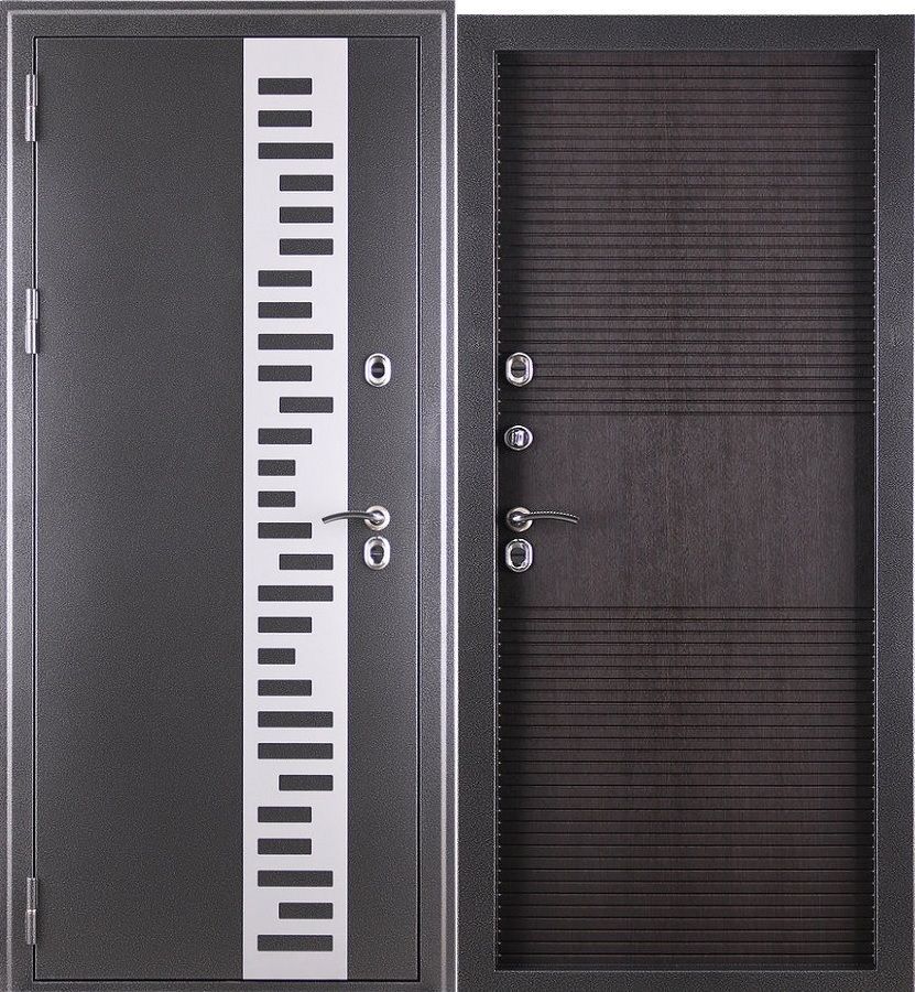 Дверь металлическая ISOTERMA 10 см Антик медь Венге 2050х860 правая