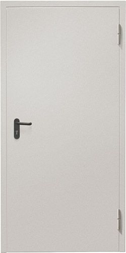 Дверь металлическая противопожарная ДП-1- 60, (RAL 7035) 2050*850 левая