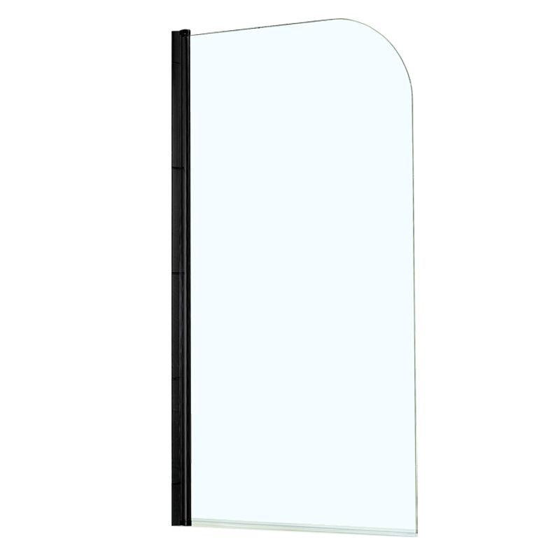 Шторка для ванны Azario MERRIT 800х1400, прозрачное стекло 5 мм, цвет профиля черный (AZ-NF6211 800 BLACK)