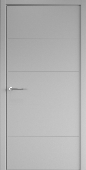 Полотно дверное глухое СХЕМА Эмаль-1 ПГ Эмаль Геометрия-4 700 серый (защелка маг.)