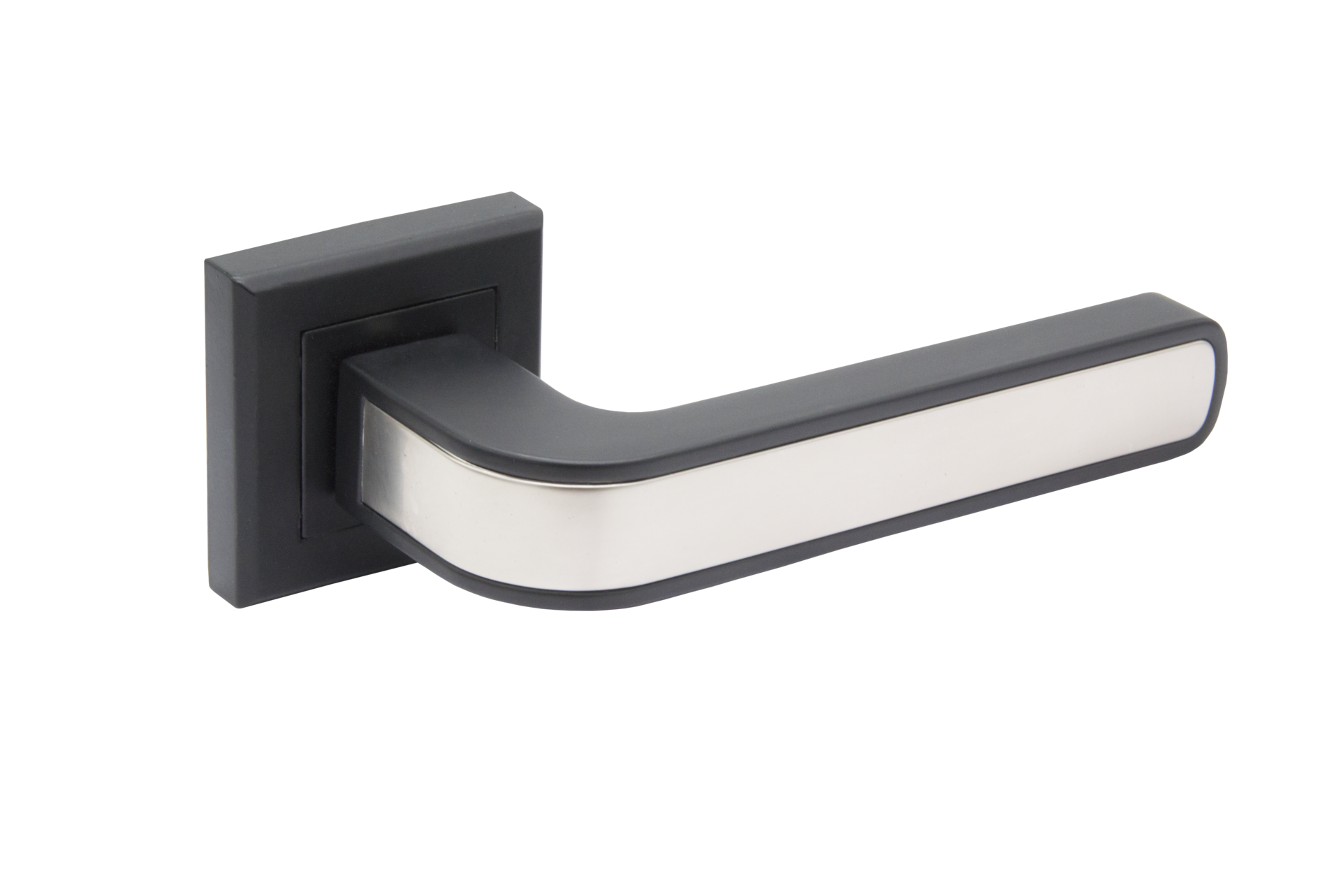 Ручка дверная ADDEN BAU PIEZA Q360 NEW BLACK/MAT.NICKEL (цвет черный/мат.никель)