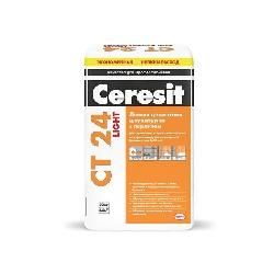 Лёгкая цементная штукатурка Ceresit CT 24 LIGHT 20кг.