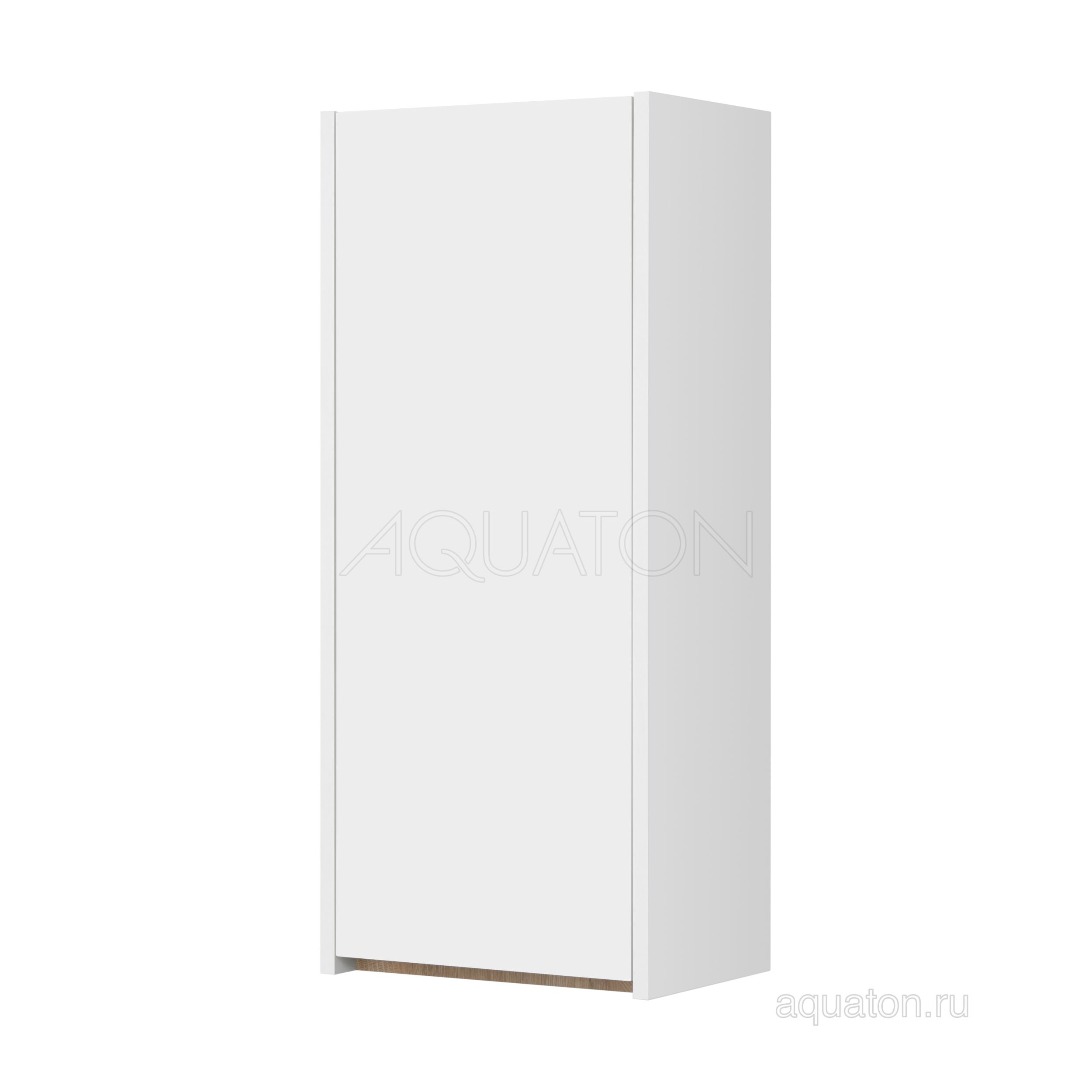 Шкаф навесной AQUATON Марти белый глянец, дуб эндгрейн 1A270203MY010