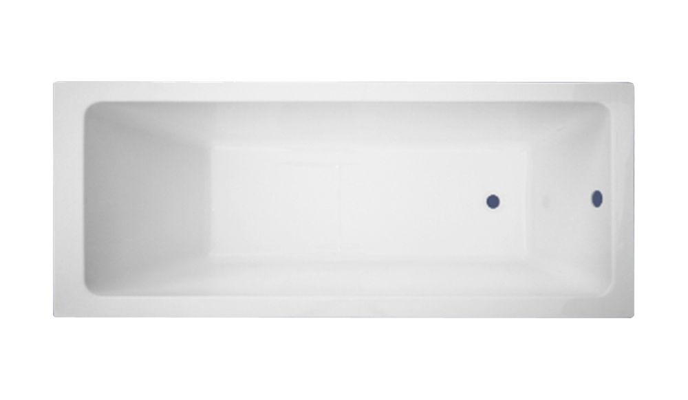 Ванна пристенная Loranto Novaro La 1700х700, каркас и экран в комплекте, ABS пластик, белая (CS00078488)