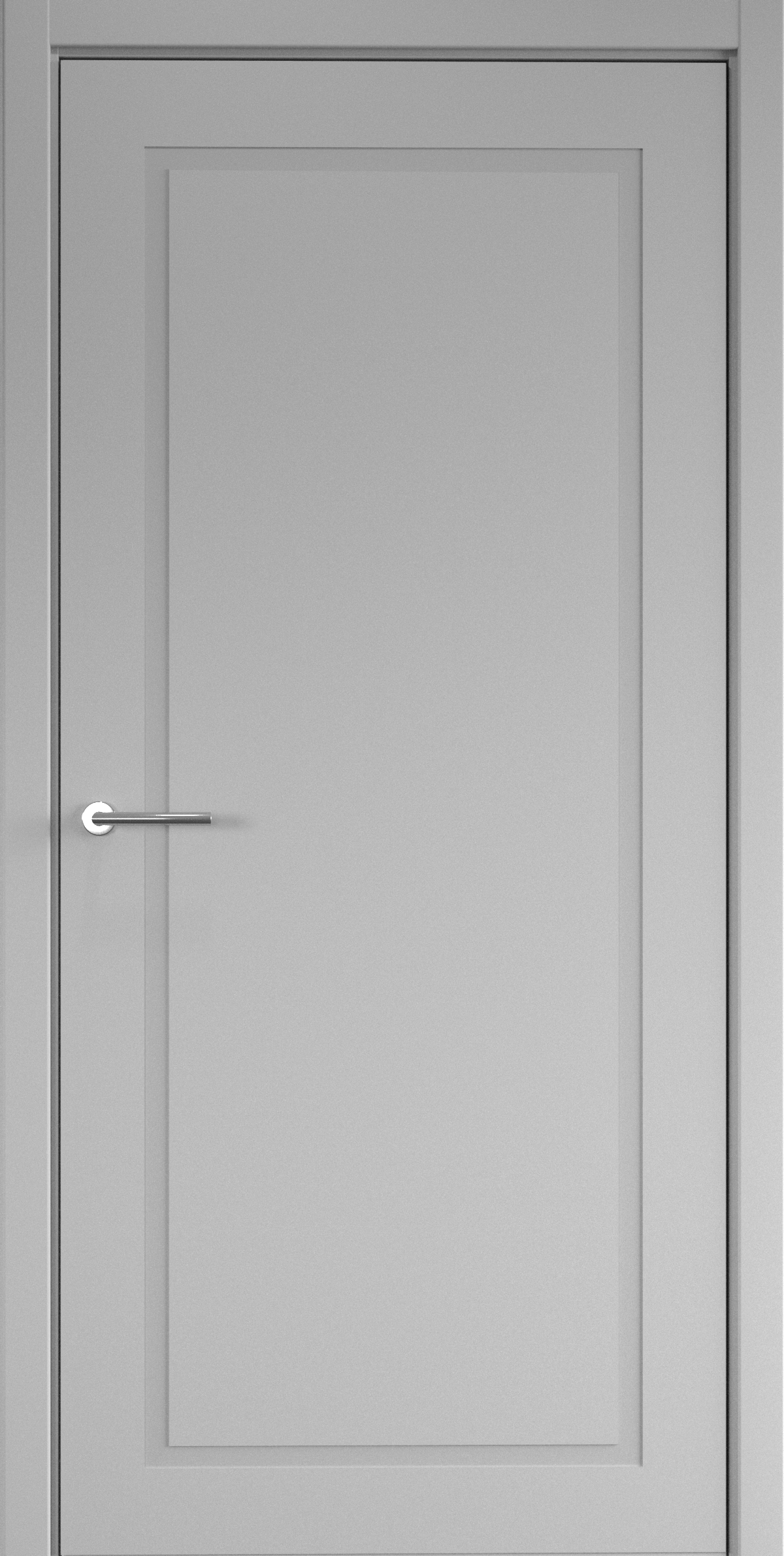 Полотно дверное глухое СХЕМА Эмаль-1 ПГ Эмаль НеоКлассика 700 серый (защелка маг.)