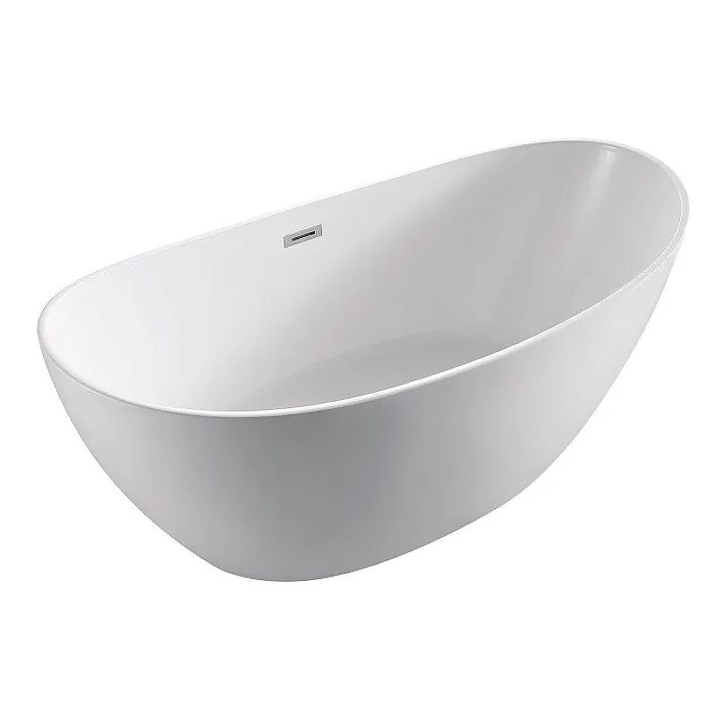 Ванна акриловая Azario GLASGOW 1800х800х665, свободностоящая, в комплекте с сифоном и металлической рамой, цвет белый (GLA18080)