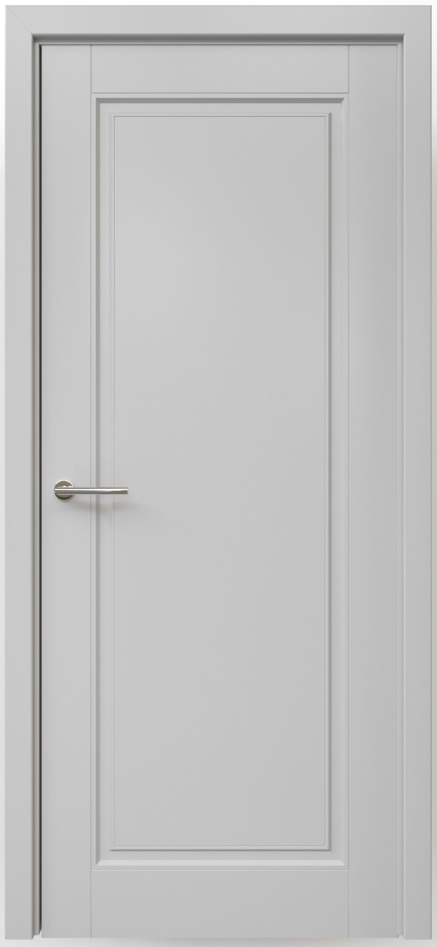 Полотно дверное глухое СХЕМА Эмаль-1 ПГ Эмаль Классика-1 900 серый (защелка маг.)