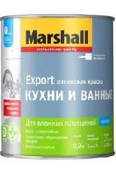 Краска Marshall Export Кухни и Ванные мат латексная BW 0,9л