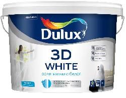 Краска Dulux 3D White ослепительно белая мат 2,5л для стен и потолков