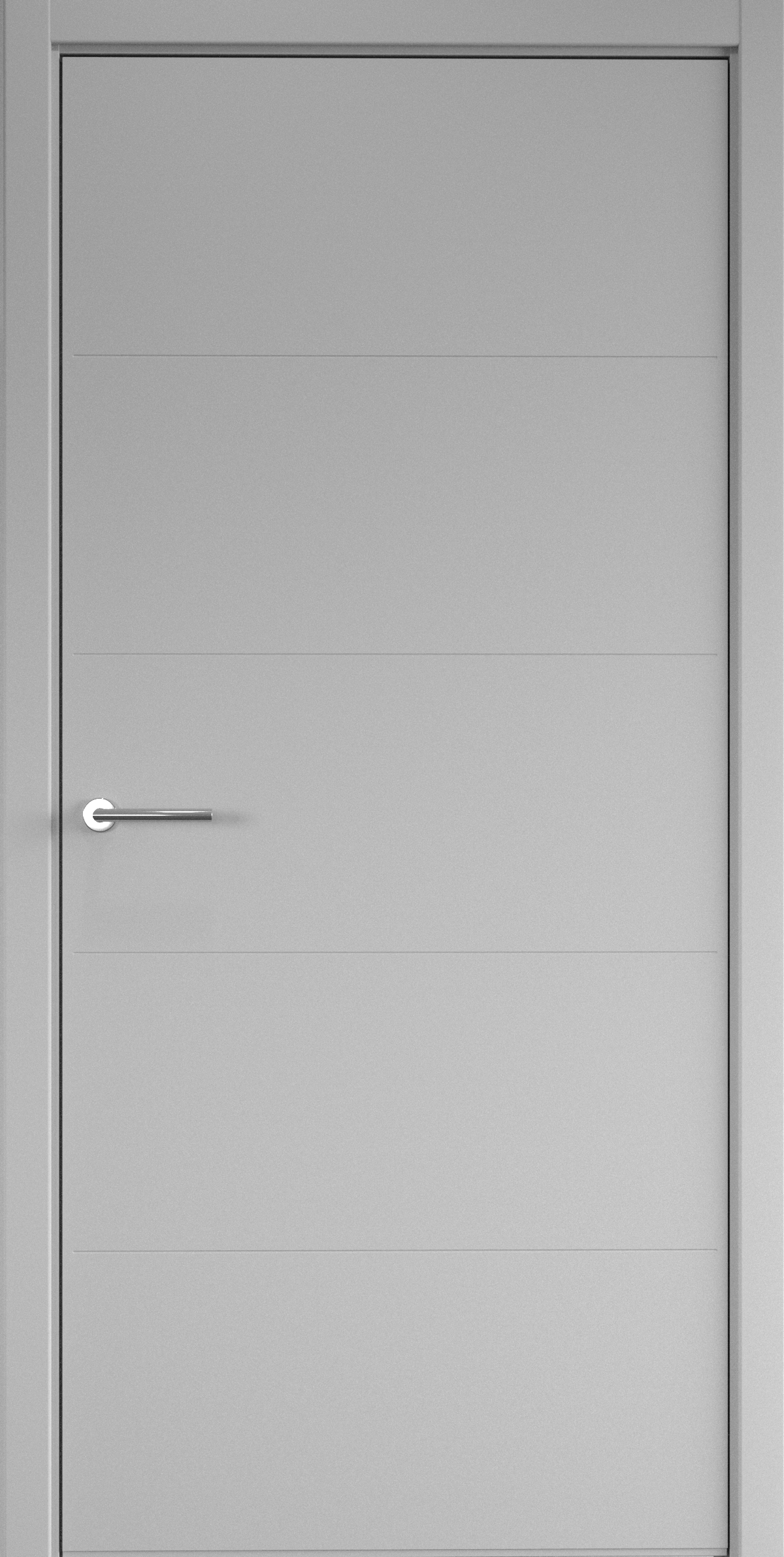 Полотно дверное глухое СХЕМА Эмаль-1 ПГ Эмаль Геометрия-4 900 серый (защелка маг.)