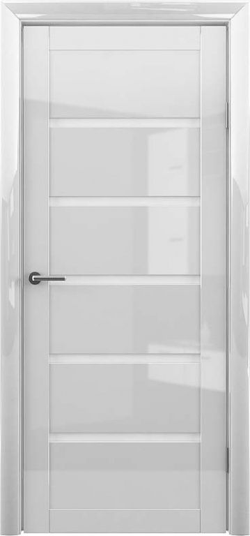 Полотно дверное остекленное Глянец Вена 900 Белый стекло белый акрилат