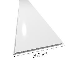 Белая лакированная глянцевая панель ПВХ ВЕК 2700x250x9 мм