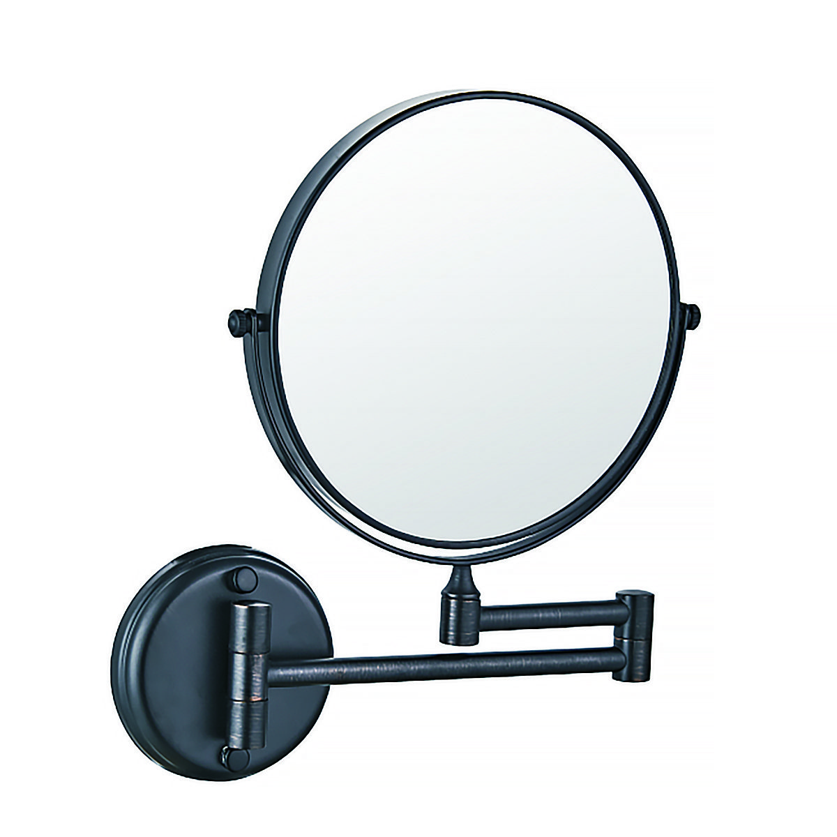 Зеркало для ванной AZARIO ALTRE Ø200 мм, черный матовый (AZ211B)