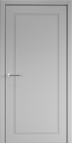 Полотно дверное глухое СХЕМА Эмаль-1 ПГ Эмаль НеоКлассика 900 серый (защелка маг.)