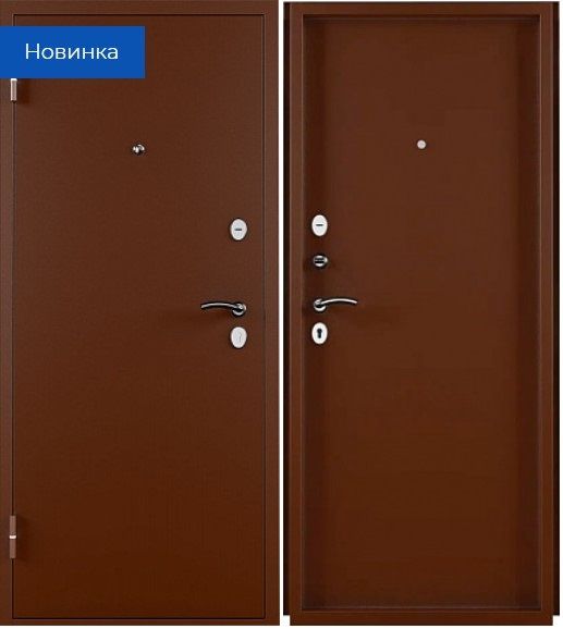 Дверь металлическая ТИТАН Антик медь Метал/Метал 2050х960 левая