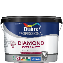 Краска Dulux Diamond Extra Matt BW 4,5 л глубокоматовая латексная краска 