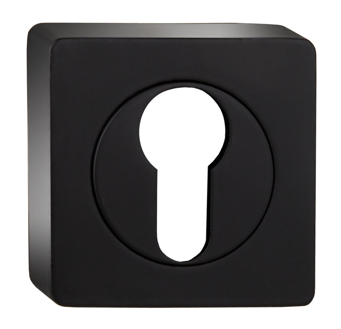 Накладка квадратная на цилиндр B2B ET AL 02 Black, черный