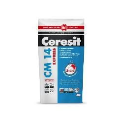 Клей для плитки и керамогранита Ceresit CM 14 Express быстротвердеющий 5кг.