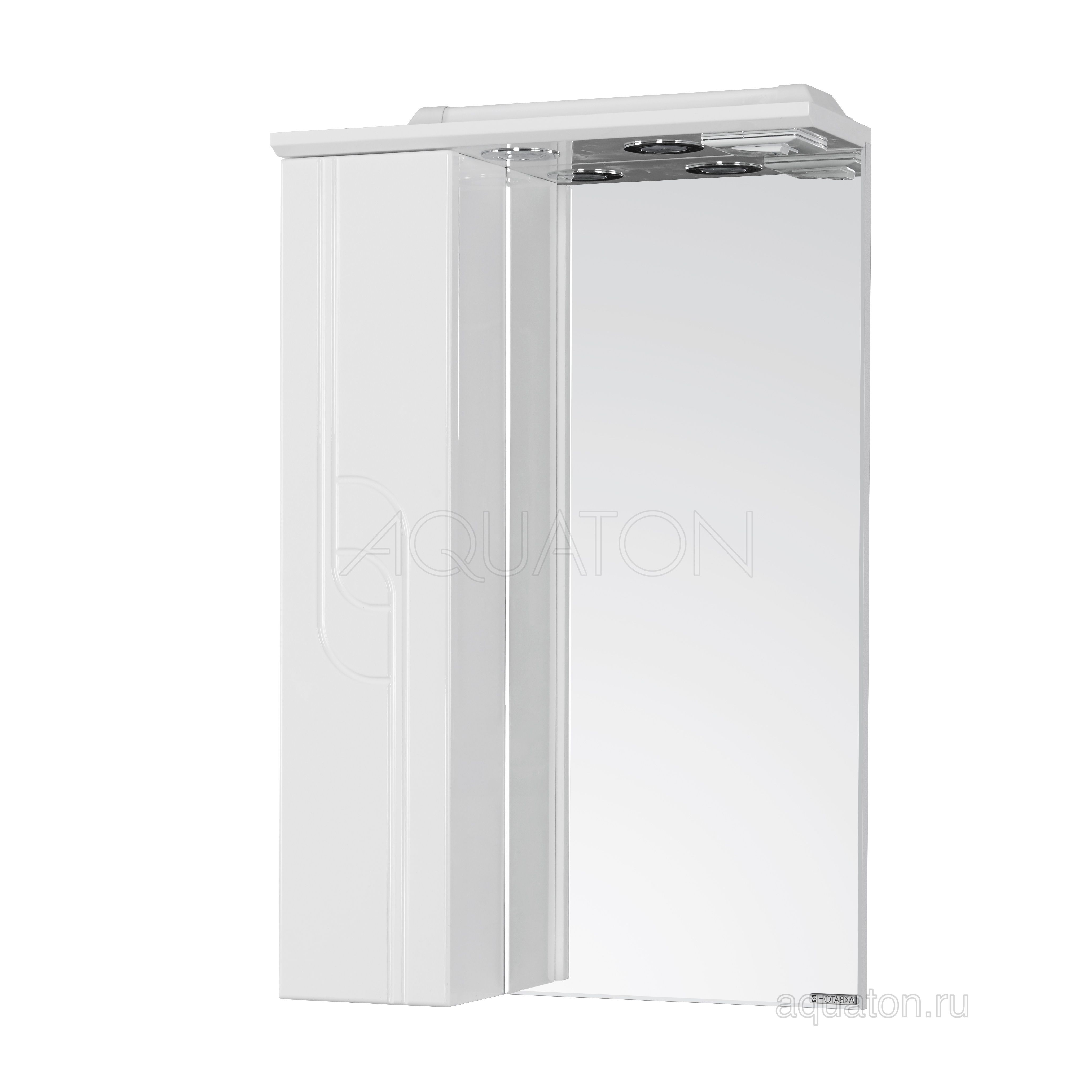 Зеркальный шкаф AQUATON Панда 50 левый белый 1A007402PD01L