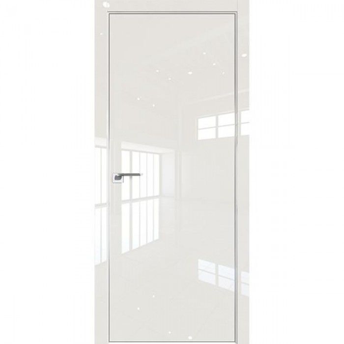 Полотно дверное глухое Эко-шпон Перфектум 900 Белый Глянец