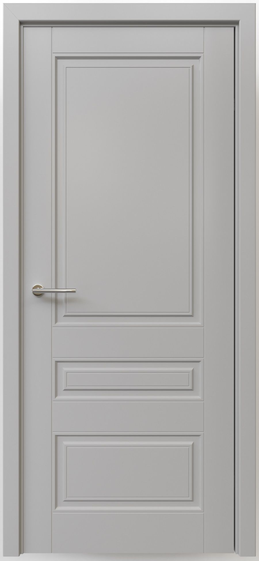 Полотно дверное глухое СХЕМА Эмаль-1 ПГ Эмаль Классика-3 900 серый (защелка маг.)