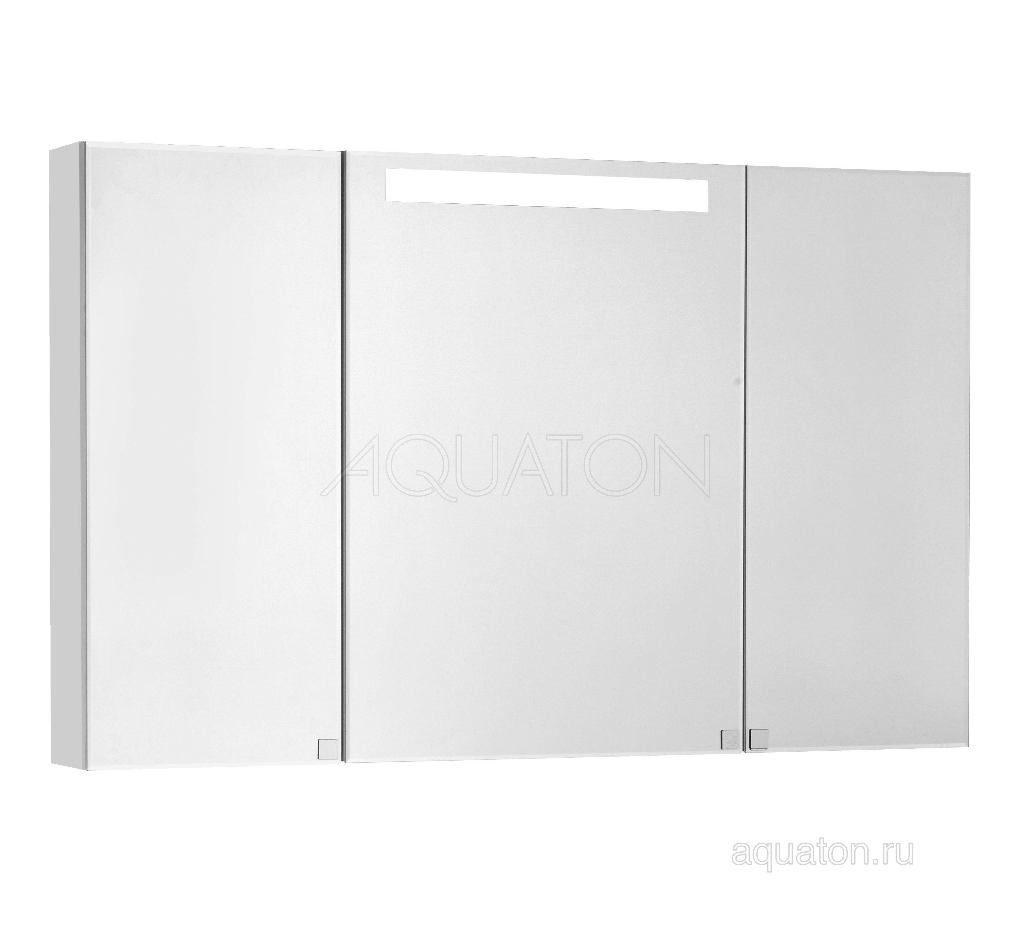 Зеркальный шкаф AQUATON Мадрид 120 со светильником белый 1A113402MA010