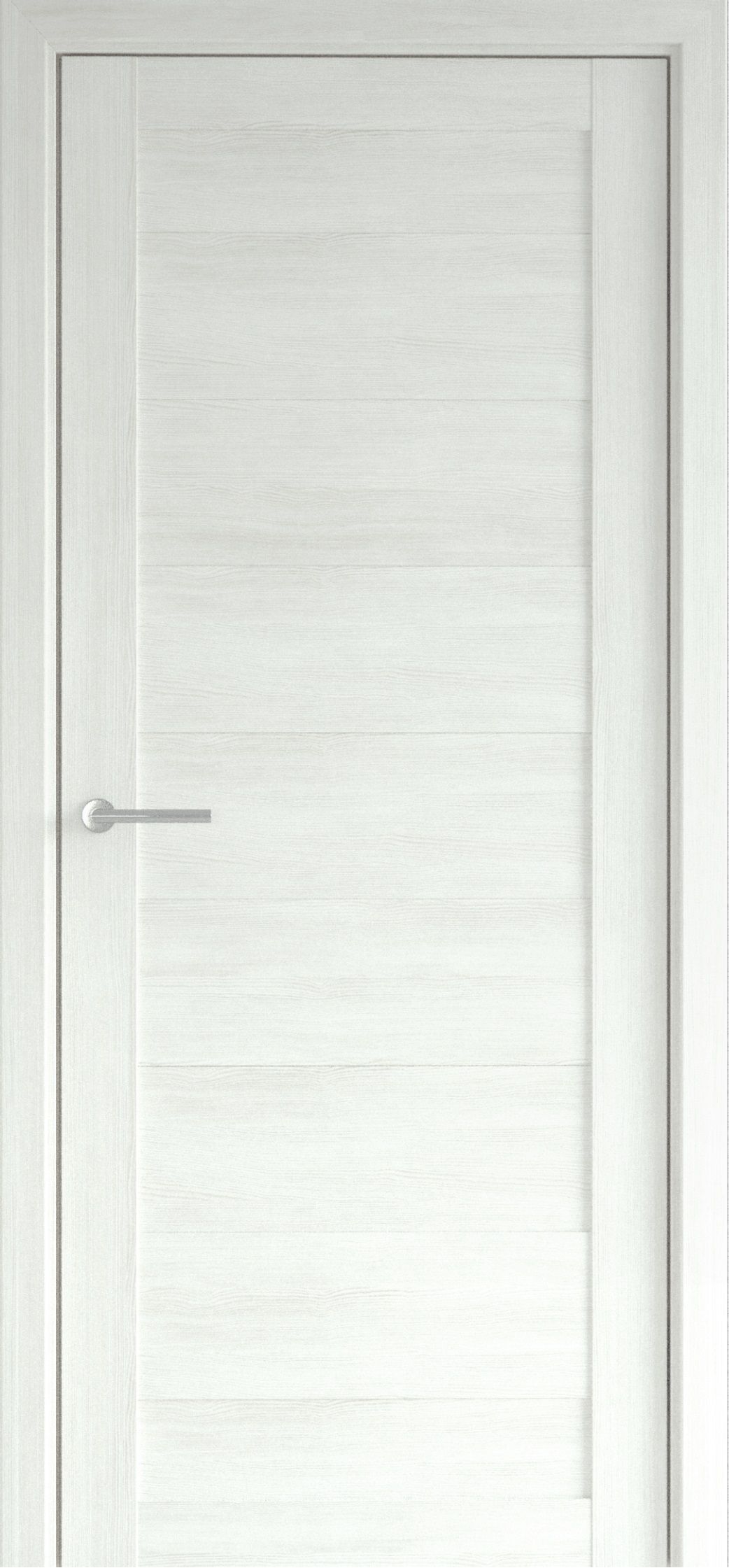 Полотно дверное глухое Эко-шпон Мюнхен 900 белый кипарис