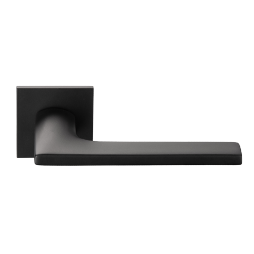 Ручка дверная ARCHIE на квадратной ультратонкой розетке RAY M.BLACK матовый черный