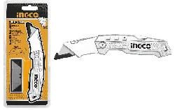 Нож трапециевидный универсальный 61х19 мм (6 лезвий в комплекте) INGCO INDUSTRIAL HUK618