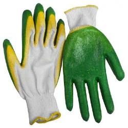 Перчатки «Для садовых работ» полиэстеровые, полиуретановое покрытие, разноцветные