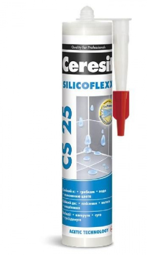 Затирка Ceresit CS-25 силиконовая Манхэттен 280мл.