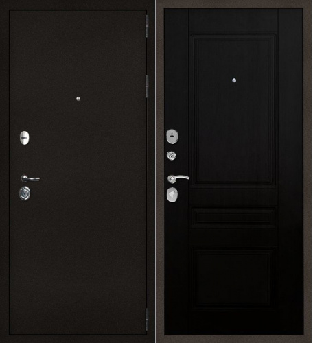 Дверь металлическая Страж 3К Классика "БРОНЯ" 100мм МДФ Венге, 2050х860 левая