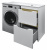 Комплект тумба с раковиной AZARIO Magenta 110 правая под стиральную машину (46) белая (CS00079140)