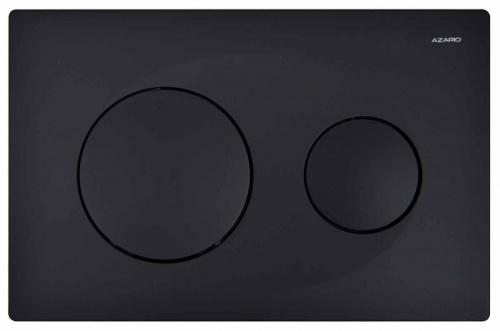 Сет AZARIO инсталляция с панелью смыва + унитаз Teramo( круглый)  с сидением микролифт +клавиша черная (AZ-8010-1000+AZ-8200-0013+AZ-0053)