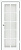 Полотно дверное остекленное Эко-шпон Верона-3 2000*700 РоялВуд Белый, стекло матовое