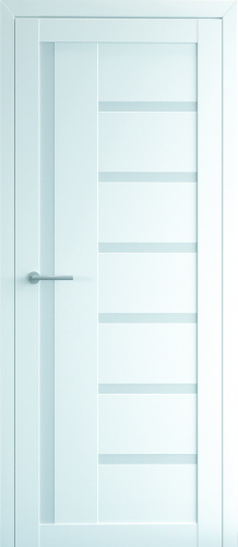 Полотно дверное остекленное Vinyl Мадрид 800 белый стекло мателюкс