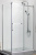 Душевое ограждение Azario VANCOUVER 800х1200х2000 R, без поддона, прозрачное стекло 8 мм, цвет профиля серебро (AZ-NKF1131 R 800)