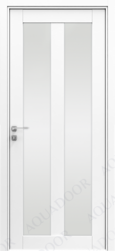 Полотно дверное  остекленное Zargo Duo 900 Кедр белый стекло сатин матовый