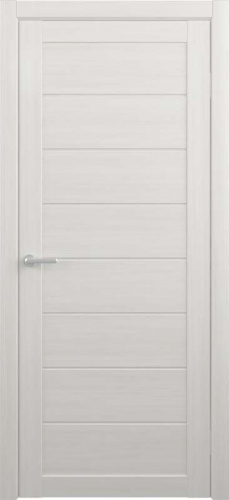 Полотно дверное остекленное Эко-шпон Сеул 900 белый кипарис стекло мателюкс