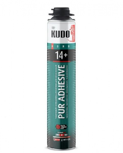 Клей-пена полиуретановый проф. монтажный всесез. для теплоиз-х плит KUDO PROFF28+ 1000мл.