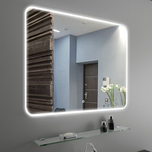 Зеркало AZARIO Alone Raggio 800х600  влагостойкое с подсветкой, сенсорный выключатель с функцией диммера (CS00078965)