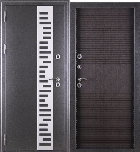 Дверь металлическая ISOTERMA 10 см Антик медь Венге 2050х960 левая