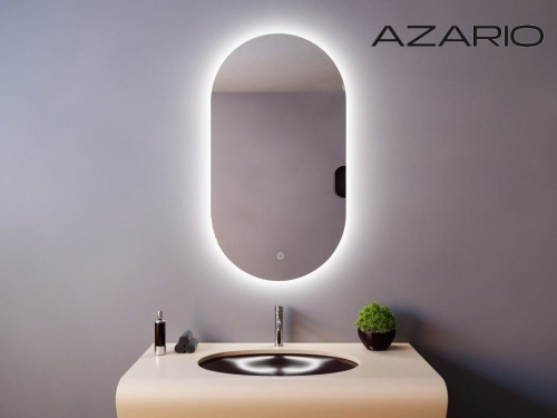 Зеркало AZARIO Alone Arco 600х1000 влагостойкое с подсветкой, сенсорный выключатель с функцией диммера (CS00078967)