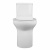 Унитаз-моноблок Creo Ceramique ONE 358х720х760 безободковый, в комплекте с быстросъемным сиденьем микролифт (ON0103)